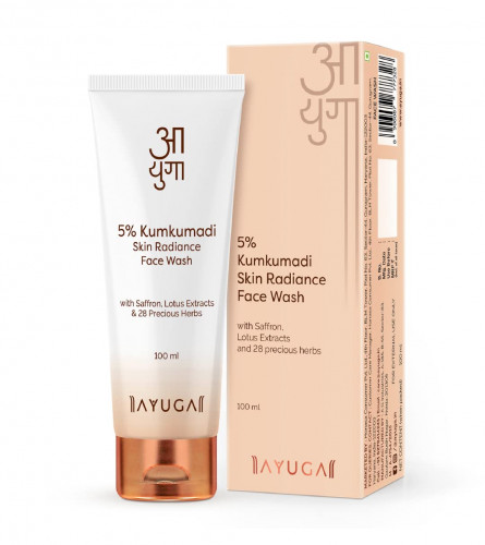 Ayuga 5% Kumkumadi Skin Radiance Face Wash, 100 ml (free shipping)