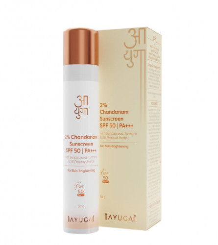 Ayuga 2% Chandanam Sunscreen SPF 50/PA+++, 50 gm (pack 2) free shipping