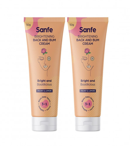 Sanfe Brightening Back And Bum Cream 50g (Pack Of 2) Free International Shippping