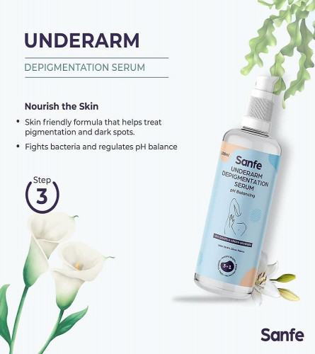 Sanfe Underarm Lightening & Depigmentation Serum for Women - 100ml