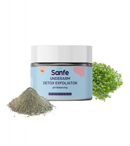 Sanfe Lightening & Whitening Underarm Detox Scrub with Anti-bacterial Mask 50 gm ( Fs )