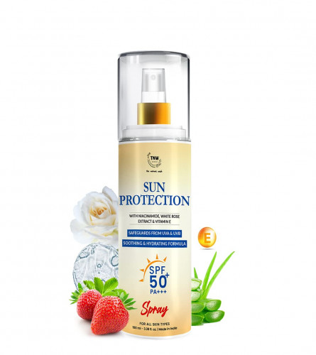 THE NATURAL WASH Sunscreen SPF 50 Spray with Niacinamide & White Rose Extract, 100 ml (free shipping)