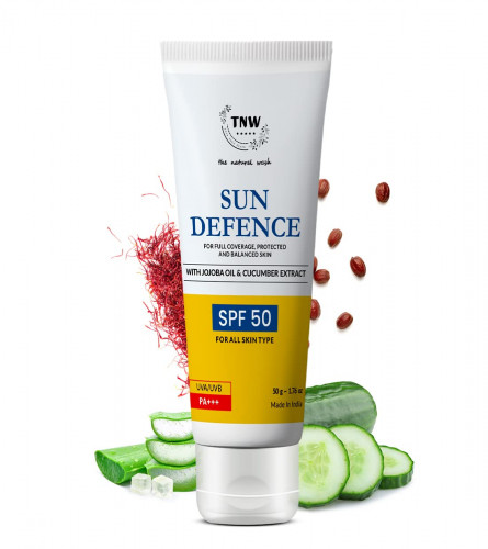 TNW Sun Defence Sunscreen SPF 50 PA++ UVA/UVB Clinically Approved, 50 gm (free shipping)