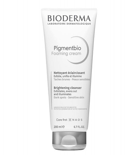 Bioderma Pigmentbio Foaming Cream Brightening Exfoliating Cleanser 200 ml (Fs)