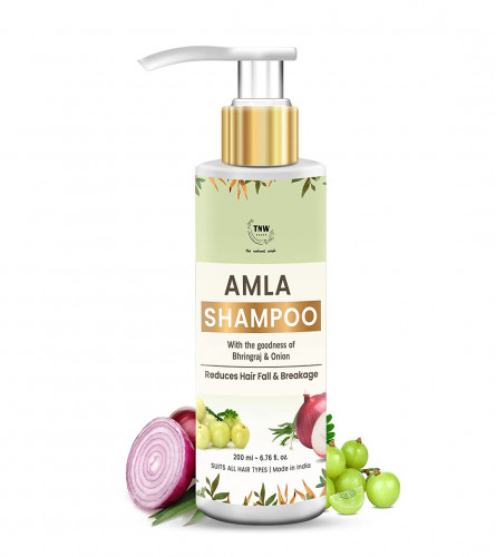 TNW Amla Shampoo for Hair Growth & Controlling Hair fall with the Goodness of Amla,Bhringraj, onion, Black Seed| 200 ml (free shipping)