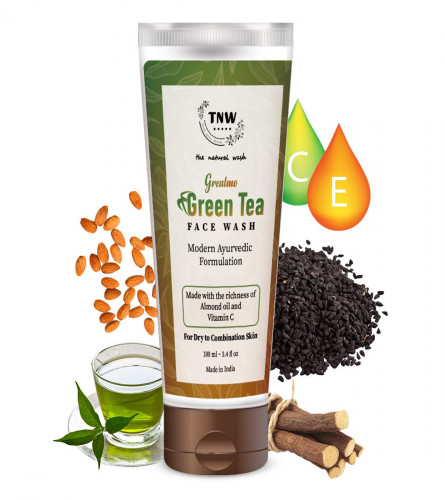 TNW Green Tea Face Wash, 100 m x pack 2 (free shipping)
