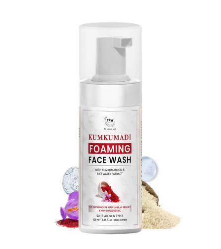 TNW Kumkumadi Foaming Face Wash for Glowing Skin | 100 ml x 2 pack (free shipping)