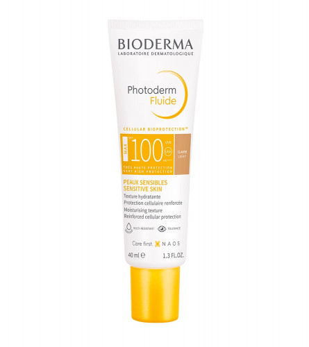 Bioderma Photoderm Aquafluide Cream Sunscreen SPF 100+ Claire - UVA Protection 40ml (Fs)
