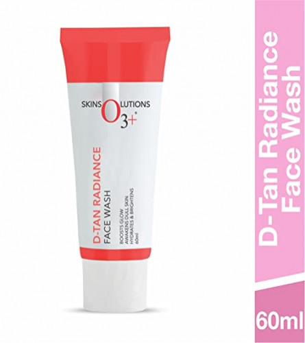 O3+ D-Tan Radiance Face Wash With Vitamin C Glowing Skin 60 gm (Pack of 2) Fs