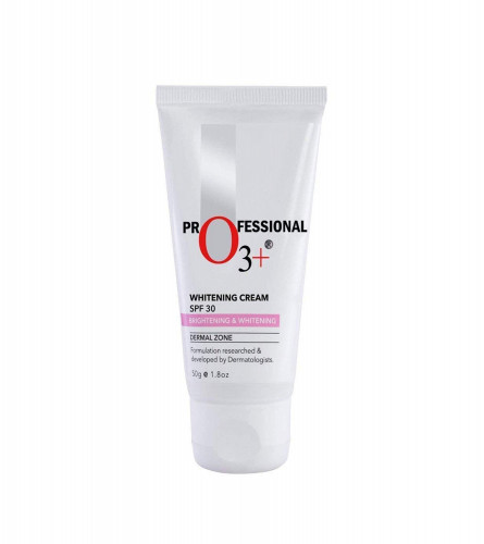 O3+ Whitening Face Cream SPF 30 for Skin Brightening, UVA UVB & Sun Tan Protection 50g (Fs)