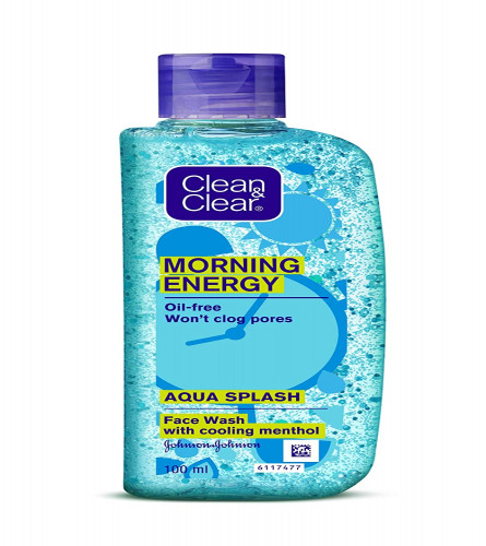 Clean & Clear Morning Energy Aqua Splash Face Wash 100 ml (Pack of 2)Fs