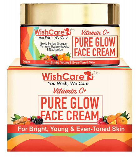 WishCare Pure Glow Vitamin C Face Cream For Women & Men, 50 Gm(Free Shipping New Zealand)