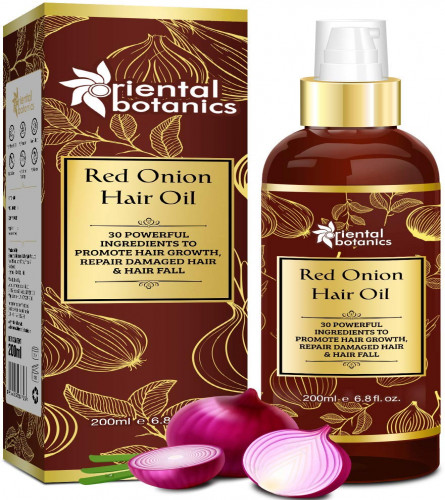 Oriental Botanics Red Onion Hair Oil, 200 ml (free shipping)