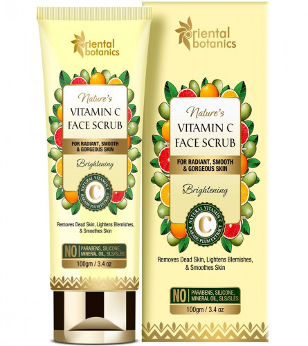 Oriental Botanics Nature's Vitamin C Brightening Face Scrub, 100 g (pack of 2) free shipping