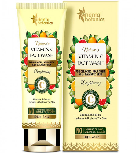 Oriental Botanics Nature's Vitamin C Brightening Face Wash, 100 g (pack of 2) free shipping