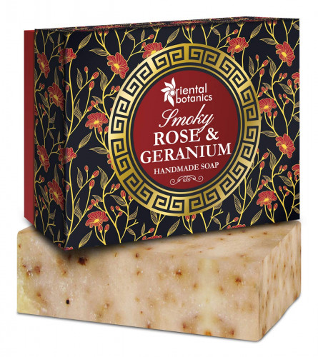 Oriental Botanics Smoky Rose & Geranium Handmade Luxury Soap, 125 g (pack of 2) free shipping