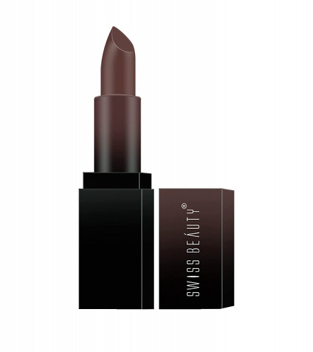Swiss Beauty HD Matte Pigmented Smudge proof Lipstick | Dark Brown, 3.5 g (pack 2) free ship