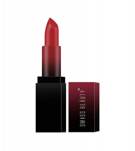 Swiss Beauty HD Matte Pigmented Smudge proof Lipstick | Siren-In-Scarlet, 3.5 g (pack 2) free ship