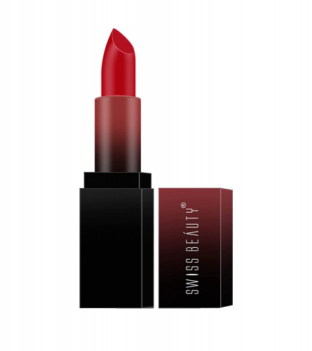 Swiss Beauty HD Matte Pigmented Smudge proof Lipstick | Red Letter, 3.5 g (pack 2) free ship
