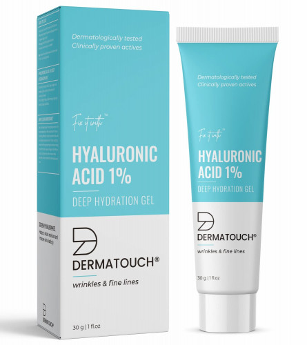 DERMATOUCH 1% Hyaluronic Acid Gel Deep Hydration 30 gm (Pack of 2) Fs