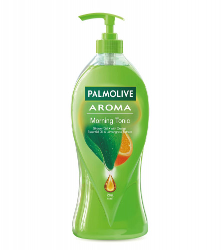 Palmolive 100% Natural Citrus Essential Oil & Lemongrass Extracts for a Soft and Smooth Skin, pH Balanced Aroma Morning Tonic Body Wash - 750ml