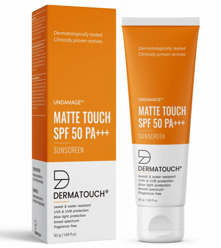 DERMATOUCH Matte Touch Cream Sunscreen SPF 50 PA+++ 50 gm (Fs)