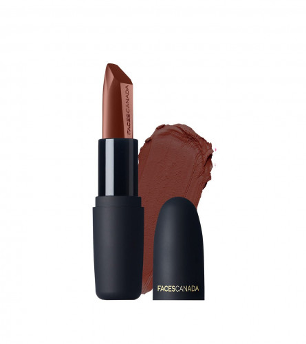 FACES CANADA Weightless Matte Lipstick - Forsake Beauty 01 (Brown), 4.5 g x pack  | Highly Pigmented Lip Color (free ship)