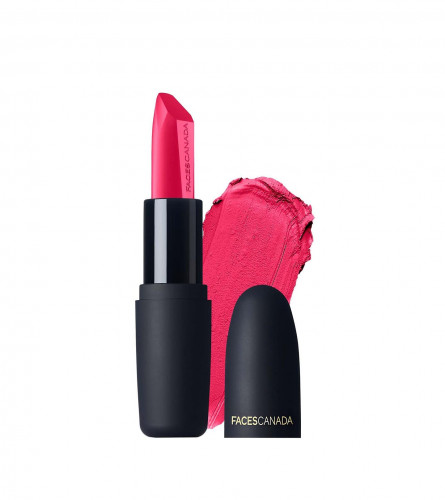 FACES CANADA Weightless Matte Lipstick - Fuschia Wave 02 (Pink), 4.5 g x pack  | Highly Pigmented Lip Color (free ship)