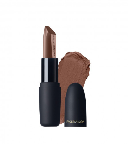 FACES CANADA Weightless Matte Lipstick - Pretty Sepia 08 (Brown), 4.5 g x pack  | Highly Pigmented Lip Color (free ship)