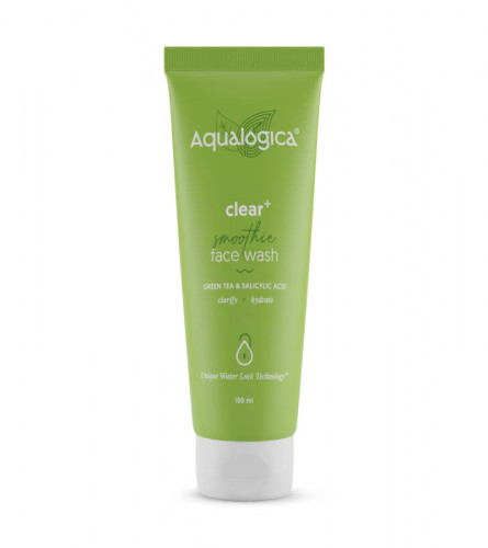 Aqualogica Clear+ Smoothie Face Wash with Green Tea & Salicylic Acid | 100 ml x 2 (free shipping)