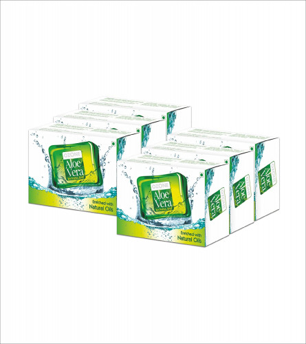 Ozone Ayurvedic Aloe Vera Bathing Bar | Soap For Men & Women |125 g (Pack of 6) free shipping