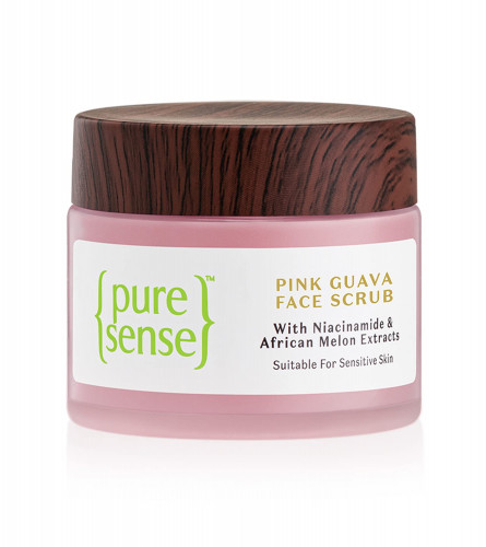 PureSense Pink Guava Face Scrub with Niacinamide & African Melon| 50 gm (pack 2) free shipping