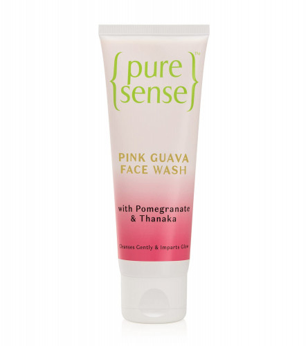 PureSense Pink Guava Face Wash with Pomegranate & Thanka for Gentle Cleansing & Imparts Glow | 100 gm (pack 3) free shipping