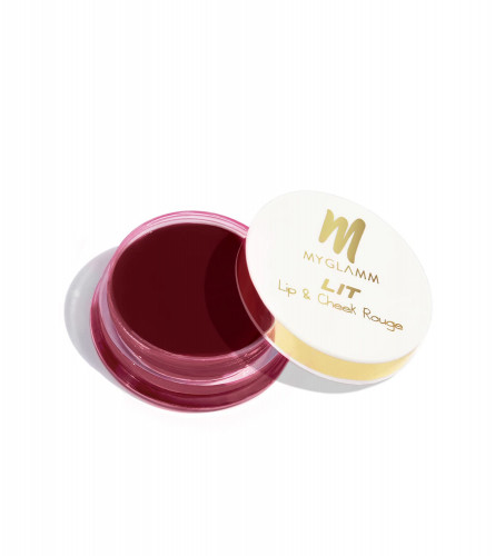 MyGlamm LIT Lip and cheek rouge-Plum Promise-10 gm (free shipping)