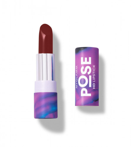 MyGlamm POSE HD Lipstick-Burgundy (Brown)-4 gm | Matte Lipstick | free shipping