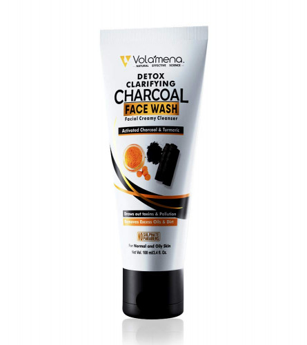 VOLAMENA WITH DEVICE Detox Clarifying Charcoal face wash with turmeric and Activated charcoal 100 ml (Pack of 2)Fs