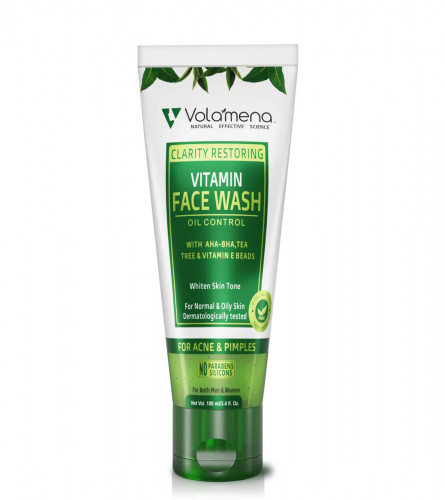 VOLAMENA WITH DEVICE Clarity Restoring Vitamin Face Wash 100 ml (Pack of 2)Fs