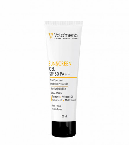 VOLAMENA WITH DEVICE Sunscreen Gel with SPF 50 ++ 50 ml (Pack of 2)Fs