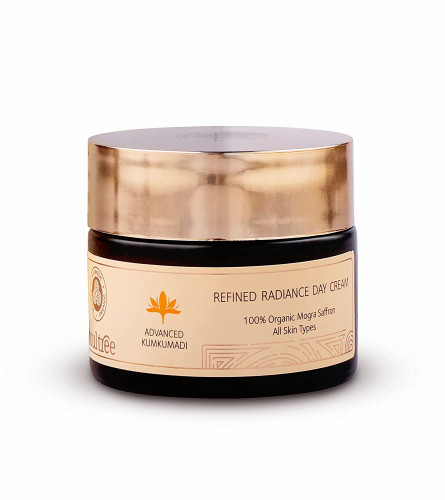 Soultree Advanced Kumkumadi Refined Radiance Day Cream, 100% Organic Mogra Saffron For all skin types- 50 G