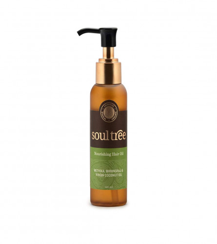 SoulTree Nourishing Hair Oil with Methika, Bhringraj & Virgin Coconut Hair Oil