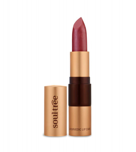 SoulTree Ayurvedic Lipstick, Satin Finish - Colour Iced Plum 520, 4 g (free shipping)