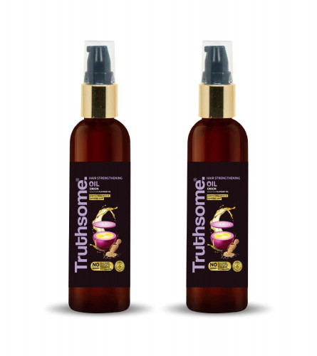 Truthsome Hair Strengthening Oil with Onion & Infused With Flaxseed Oil, 200 ml (Pack of 2) free shipping