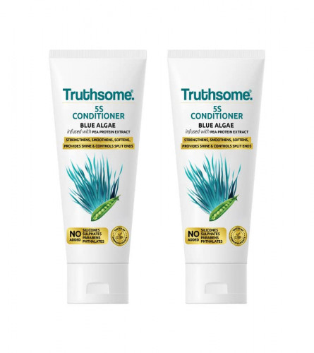 Truthsome 5S Conditioner With Blue Algae and Infused With Pea Protein Extracts, No Added, 150 ml (Pack of 2) free ship