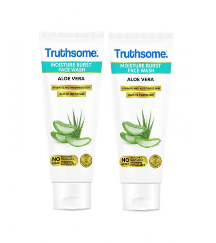 Truthsome Moisture Burst Wash - For Dry Skin, No Silicones, Sulphates, Parabens, Phthalates, 100 ml (pack 2) free ship