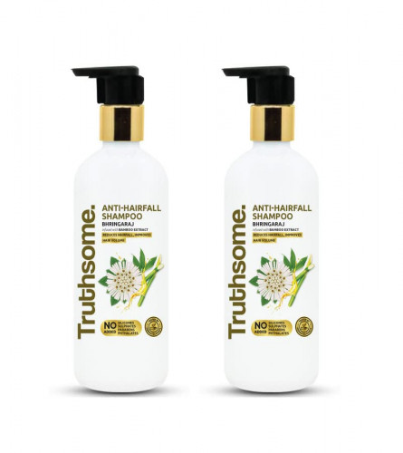 Truthsome Anti-Hairfall Shampoo with Bhringaraj & Infused with Bamboo Extract, 300 ml (Pack of 2) free shipping