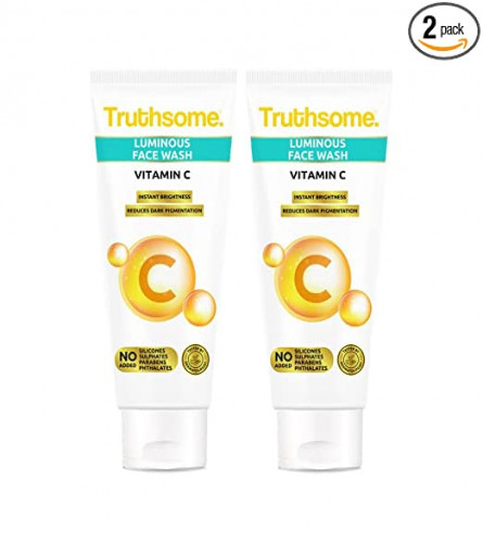Truthsome Luminous Face Wash - For All Skin Types, 100 ml (Pack of 2) free shipping
