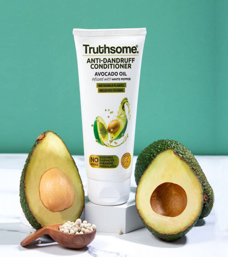 Truthsome Anti-Dandruff Conditioner with Avocado Oil & Infused with White Pepper, 150 ml (pack 2) free ship