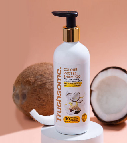 Truthsome Color Protect Shampoo with Coconut Milk & Infused with Quinoa Protein, 300 ml | free ship