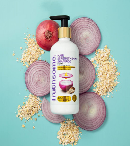 Truthsome Hair Strengthening Shampoo with Onion & Infused with Oat Extract