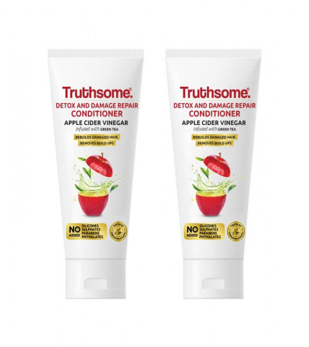 Truthsome Detox & Damage Repair Conditioner with Apple Cider Vinegar & Green Tea, 150 ml (Pack of 2) free shipping